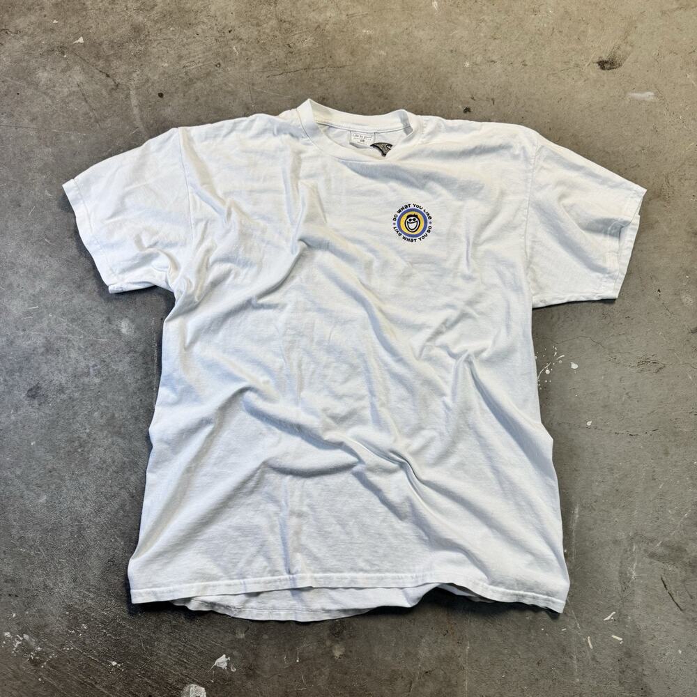 Vtg EARLY RUN Life Is Good Jacobs Gallery USA MADE Shirt Tee Men’s Sz XL